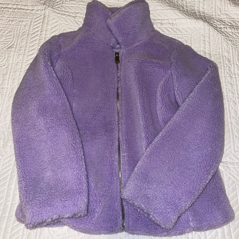 Debby Collection fluffy lavendar jacket
